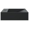 Vasque 50x38x11 cm fonte minérale/marbre noir mat 516397516397
