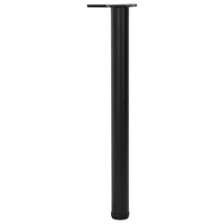 4 pieds de table réglables en hauteur 710 mm Noir 516440516440