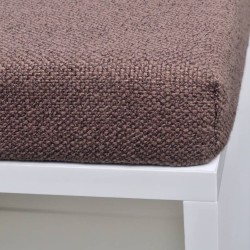 Banc de rangement à chaussures 10 compartiments Blanc 516478516478