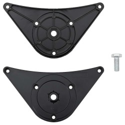 4 pieds de table réglables en hauteur 870 mm Noir 516480516480