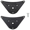 4 pieds de table réglables en hauteur 870 mm Noir 516480516480