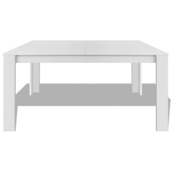 Table à manger 140x80x75 cm blanc 516483516483