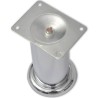 4 pieds ronds de canapé en Nickel brossé 120 mm 516484516484