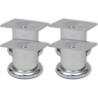 Pieds ronds de canapé 4 pcs Chrome 60 mm 516486516486