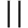 Pied de table télescopique 2 pcs Noir 710 mm - 1100 mm  516487516487