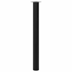 Pied de table télescopique 2 pcs Noir 710 mm - 1100 mm  516487516487