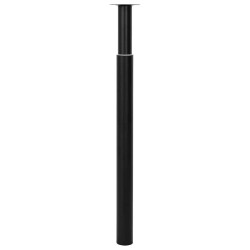 Pied de table télescopique 2 pcs Noir 710 mm - 1100 mm  516487516487