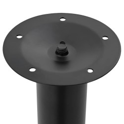 Pied de table télescopique 2 pcs Noir 710 mm - 1100 mm  516487516487
