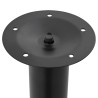 Pied de table télescopique 2 pcs Noir 710 mm - 1100 mm  516487516487