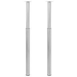 Pieds de table télescopiques Acier inoxydable  710 mm - 1100 mm 516488516488