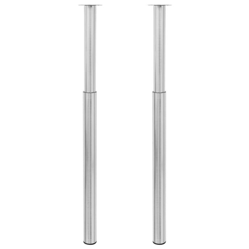 Pieds de table télescopiques Acier inoxydable  710 mm - 1100 mm 516488516488