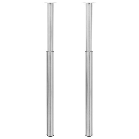 Pieds de table télescopiques Acier inoxydable  710 mm - 1100 mm 516488516488