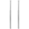 Pieds de table télescopiques Acier inoxydable  710 mm - 1100 mm 516488516488