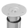 Pieds de table télescopique 2 pcs Chrome 710 mm - 1100 mm  516489516489
