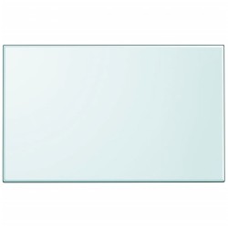 Dessus de table rectangulaire en verre trempé 1000 x 620 mm 516501516501