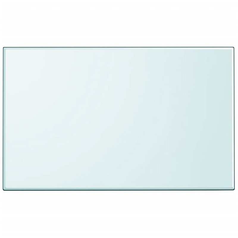 Dessus de table rectangulaire en verre trempé 1000 x 620 mm 516501516501