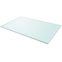 Dessus de table rectangulaire en verre trempé 1000 x 620 mm 516501516501