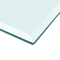 Dessus de table rectangulaire en verre trempé 1000 x 620 mm 516501516501