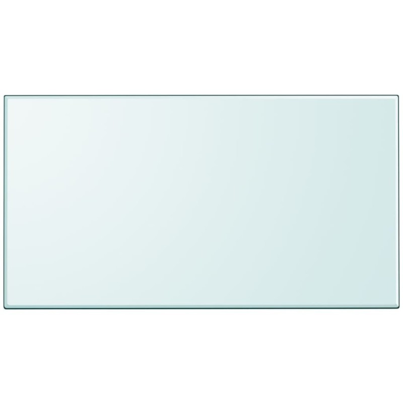 Dessus de table rectangulaire en verre trempé 1200 x 650 mm 516503516503