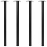 4 pieds de table réglables en hauteur Noir 1100 mm 516504516504
