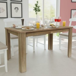 Table à manger 140x80x75 cm chêne 516506516506