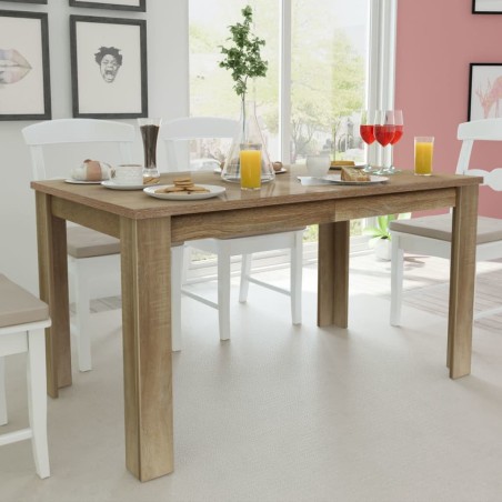 Table à manger 140x80x75 cm chêne 516506516506