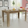 Table à manger 140x80x75 cm chêne 516506516506