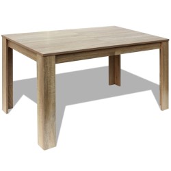 Table à manger 140x80x75 cm chêne 516506516506