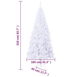 Arbre de Noël artificiel et support Acier 210 cm 910 branches 516512516512