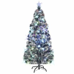 Arbre de Noël pré-éclairé avec support et LED 210 cm fibre optique 516514516514