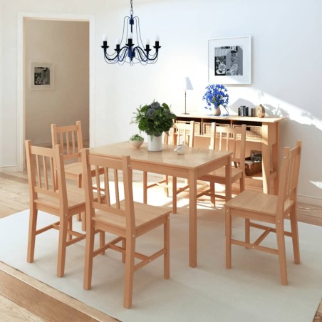 Ensemble de salle à manger sept pièces Pinède 516517516517