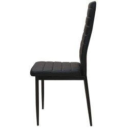 Ensemble table et chaise de salle à manger 5 pièces noir 516518516518