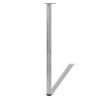 4 pieds de table réglables en hauteur 1100 mm Nickel brossé 516520516520