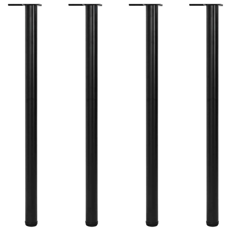 4 pieds de table réglables en hauteur Noir 1100 mm 516521516521