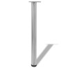 4 pieds de table réglables en hauteur 710 mm Nickel brossé 516524516524