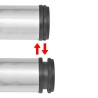 4 pieds de table réglables en hauteur 870 mm Nickel brossé 516526516526