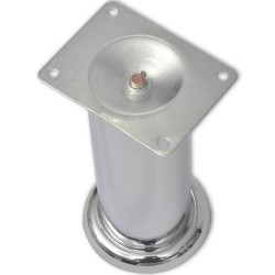 4 pcs Pieds ronds de canapé Chrome 180 mm 516527516527