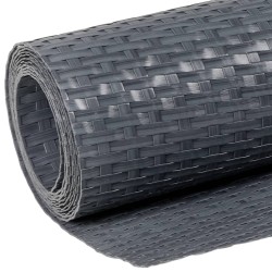 Paravent de balcon anthracite 1000x100 cm résine tressée 516537516537