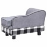 Canapé pour chien Gris 57x34x36 cm Peluche 516558516558
