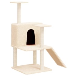 Arbre à chat avec griffoirs en sisal Crème 109 cm 516562516562