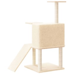 Arbre à chat avec griffoirs en sisal Crème 109 cm 516562516562
