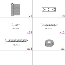 Extension de poulailler 268x100x190 cm métal 516566516566