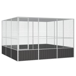 Cage à oiseaux Anthracite 302,5x324,5x211,5 cm Acier galvanisé 516567516567