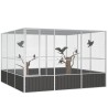Cage à oiseaux Anthracite 302,5x324,5x211,5 cm Acier galvanisé 516567516567