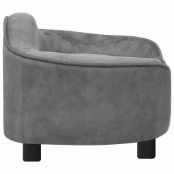 Canapé pour chien Gris 67x47x36 cm Peluche 516569516569