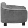 Canapé pour chien Gris 67x47x36 cm Peluche 516569516569