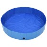 Piscine pliable pour chiens Bleu 160x30 cm PVC 516578516578