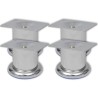 Pieds ronds de canapé 8 pcs Chrome 60 mm 516600516600
