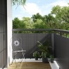 Paravent de balcon anthracite 400x80 cm résine tressée 516624516624