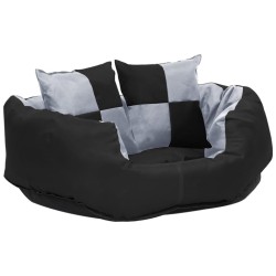 Coussin réversible lavable pour chien Gris et noir 65x50x20 cm 516692516692